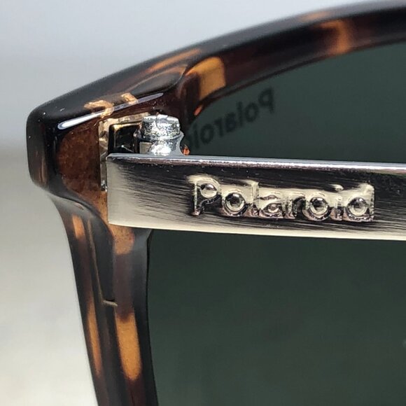 Polaroid Classic Silver & Tortoiseshell Polarized Sunglasses
